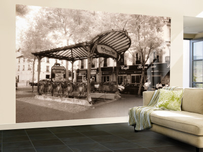 Abbesses Metro, Paris, France Wall Mural – Large Abbesses Metro, Paris, France Wall Mural – Large