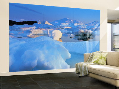 Icebergs, Disko Bay, Greenland Wall Mural – Large Icebergs, Disko Bay, Greenland Wall Mural – Large