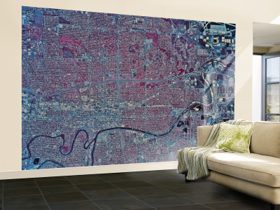 Wichita, Kansas Wall Mural – Large Wichita, Kansas Wall Mural – Large