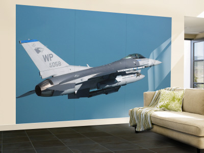 F-16 Fighting Falcon Wall Mural – Large F-16 Fighting Falcon Wall Mural – Large