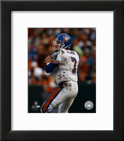 John Elway - Old Uniform Framed Print John Elway - Old Uniform Framed Print