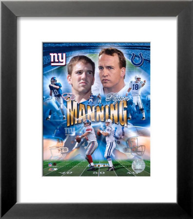 Eli And Peyton Manning Framed Print Eli And Peyton Manning Framed Print