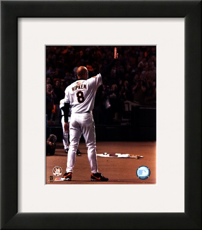 Cal Ripken Jr. - Last Game Waving Framed Print Cal Ripken Jr. - Last Game Waving Framed Print
