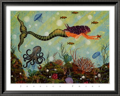 Purple Mermaid Framed Print Purple Mermaid Framed Print