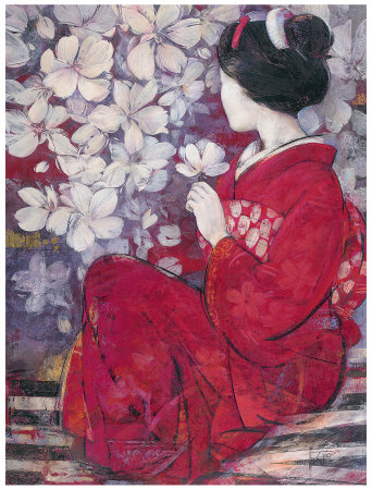 Geisha Reflection Print Geisha Reflection Print