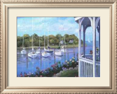 Gazebo on the Harbor Framed Print Gazebo on the Harbor Framed Print
