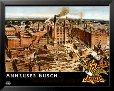 Anheuser-Busch Framed Poster Anheuser-Busch Framed Poster