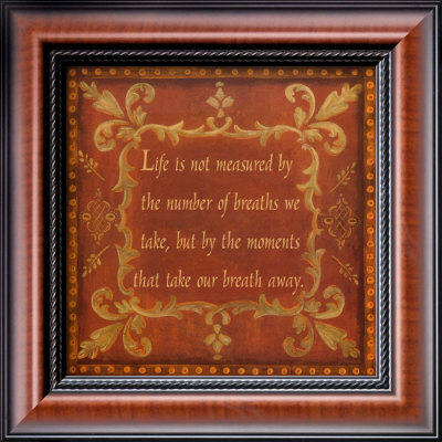 Life is Not Measured Framed Print Life is Not Measured Framed Print