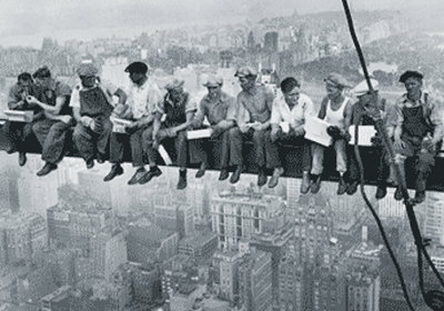 Men on a Girder Poster Men on a Girder Poster