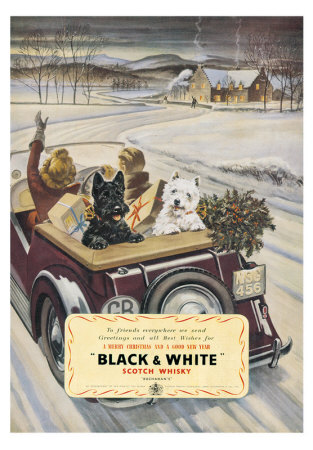 Black & White Scotch Whiskey Print Black & White Scotch Whiskey Print