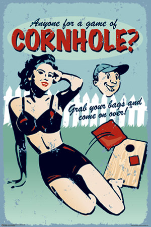 Game of Cornhole Poster Game of Cornhole Poster