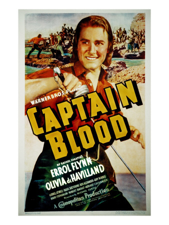 Captain Blood, Errol Flynn, 1935 Premium Poster Captain Blood, Errol Flynn, 1935 Premium Poster