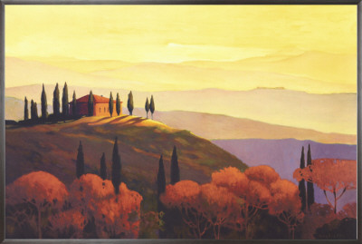 Tuscan Sunrise Framed Canvas Print Tuscan Sunrise Framed Canvas Print