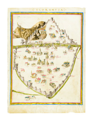 City Map, Florentia Giclee Print City Map, Florentia Giclee Print