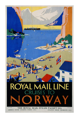 Royal Mail Cruises, Norway Print Royal Mail Cruises, Norway Print