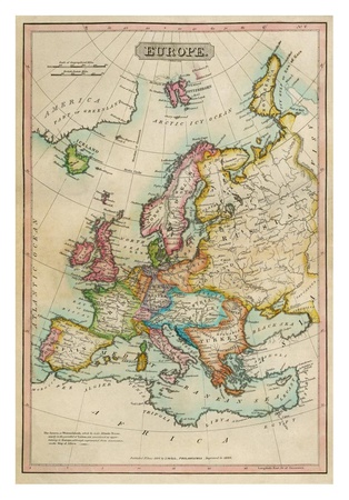 Europe, c.1820 Print Europe, c.1820 Print