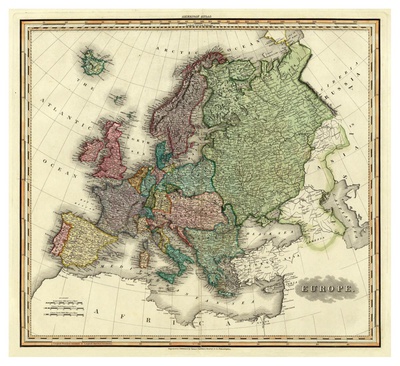 Europe, c.1823 Print Europe, c.1823 Print