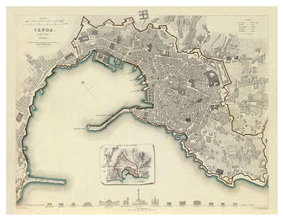 Genoa, Italy, c.1836 Print Genoa, Italy, c.1836 Print