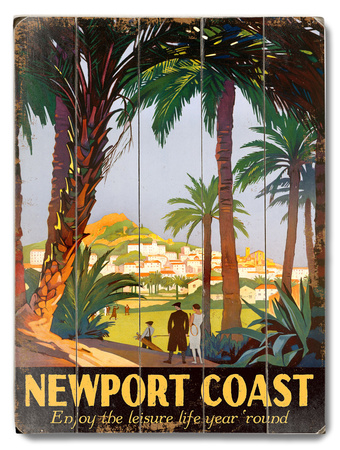 Newport Coast Wood Sign Newport Coast Wood Sign