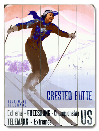Crested Butte Wood Sign Crested Butte Wood Sign