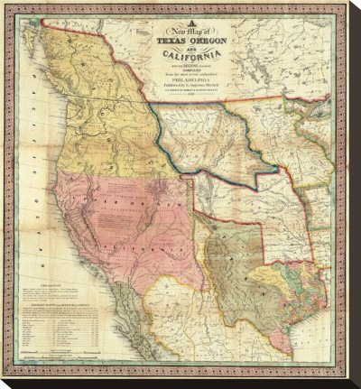 map of oregon and california. New Map of Texas, Oregon and