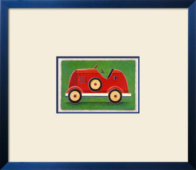 Red Racing Car Framed Print Red Racing Car Framed Print