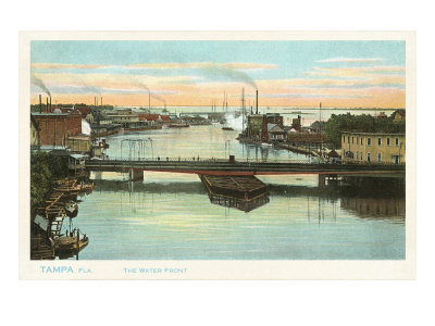 Waterfront, Tampa, Florida Stretched Canvas Print Waterfront, Tampa, Florida Stretched Canvas Print