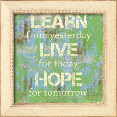 Learn Live Hope Framed Print Learn Live Hope Framed Print