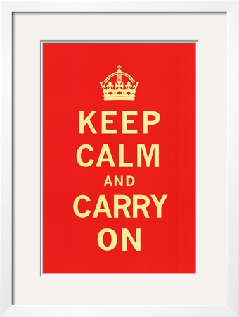 Keep Calm and Carry On Framed Print Keep Calm and Carry On Framed Print