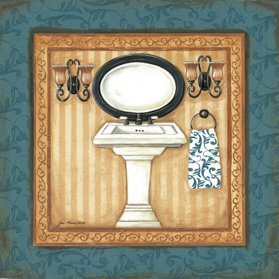 Blue Slipper Bath II Print Blue Slipper Bath II Print