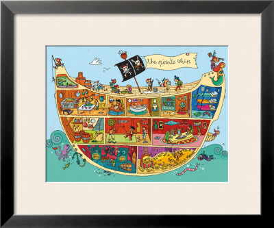 The Pirate Ship Framed Print The Pirate Ship Framed Print