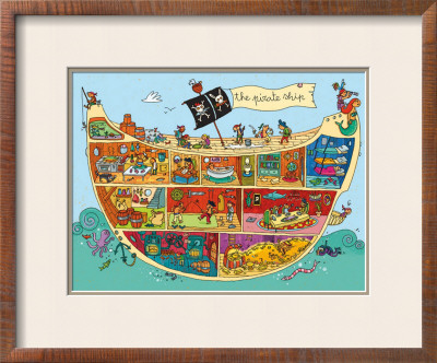 The Pirate Ship Framed Print The Pirate Ship Framed Print
