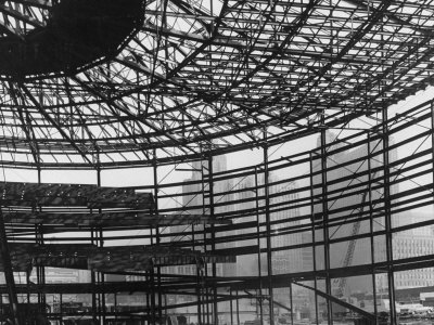 Cabo Hall Convention Arena Being Constructed Stretched Canvas Print