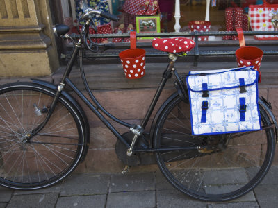 Bicycle Saddlebags on Old Bicycle With A Delft Design Saddlebag  Amsterdam  Netherlands