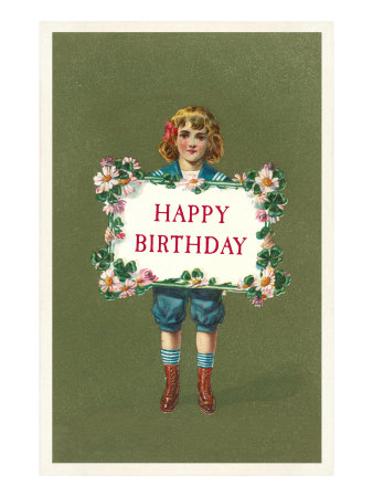 birthday greetings. Birthday Greetings, Victorian