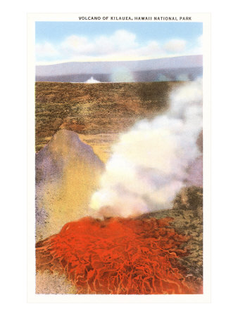 Kilauea Volcano, Hawaii Stretched Canvas Print Kilauea Volcano, Hawaii Stretched Canvas Print