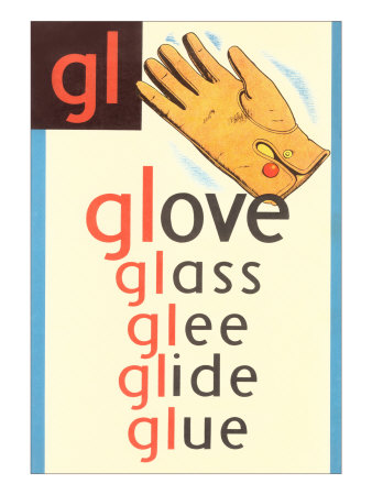 GL for Glove Stretched Canvas Print GL for Glove Stretched Canvas Print