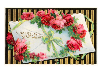 Birthday Cards With Roses. Sincere Birthday Wishes, Card