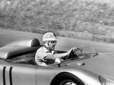 Vintage Porsche Spyder Riverside Sports Car Race Other