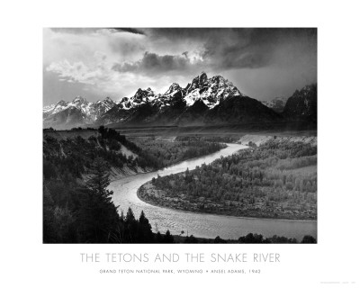 Tetons and The Snake River, Grand Teton National Park, c.1942 Print Tetons and The Snake River, Grand Teton National Park, c.1942 Print