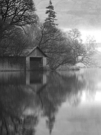 Boathouse, Cumbria, England, UK Stretched Canvas Print