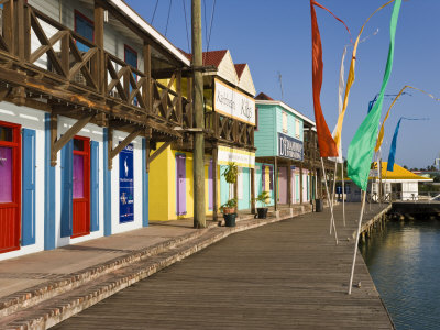 Antigua, Heritage Quay Shopping District in St, John's, Caribbean Photographic Print