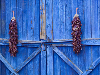 Chilli Ristra Hanging in Old Town Albuquerque, New Mexico Stretched Canvas Print