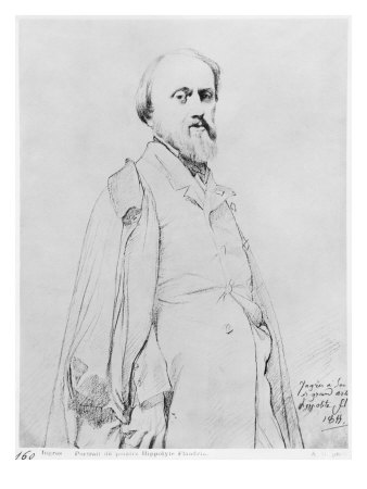 Portrait of the Painter Hippolyte Flandrin 1844