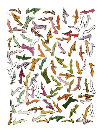 Stamped Shoes, c.1959 Giclee Print Stamped Shoes, c.1959 Giclee Print