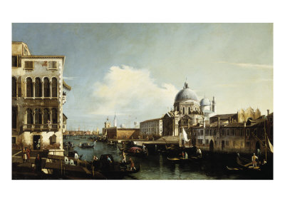 Venice the Grand Canal: the Salute and Dogana from the Campo Sta Maria Zobenigo