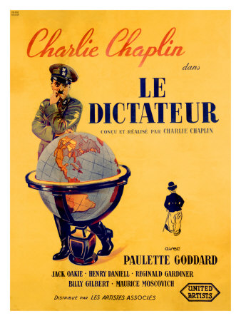 Chaplin le Dictateur Giclee Print Chaplin le Dictateur Giclee Print