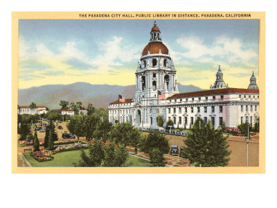 City Hall, Pasadena, California Giclee Print City Hall, Pasadena, California Giclee Print