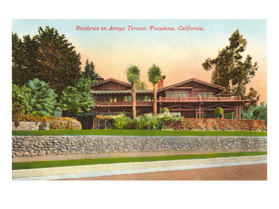 Arroyo Terrace Home, Pasadena, California Giclee Print Arroyo Terrace Home, Pasadena, California Giclee Print
