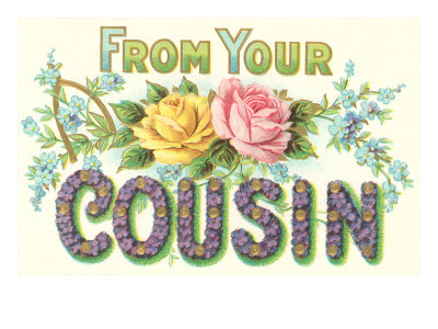 From Your Cousin, Floral Lettering Giclee Print From Your Cousin, Floral Lettering Giclee Print